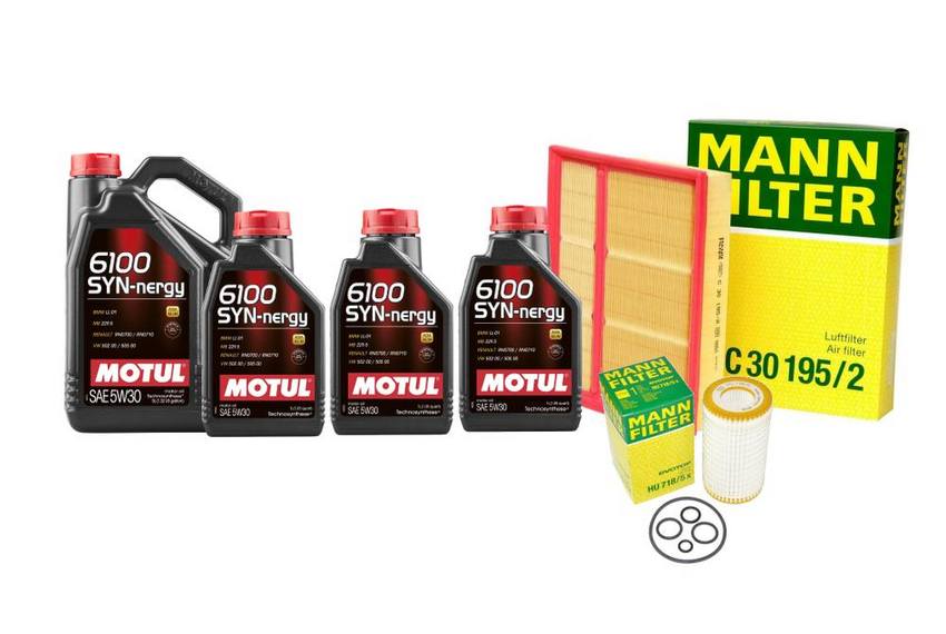 Mercedes Engine Oil Change Kit - Motul 0001802609 (5W30) (SYN-NERGY 6100)